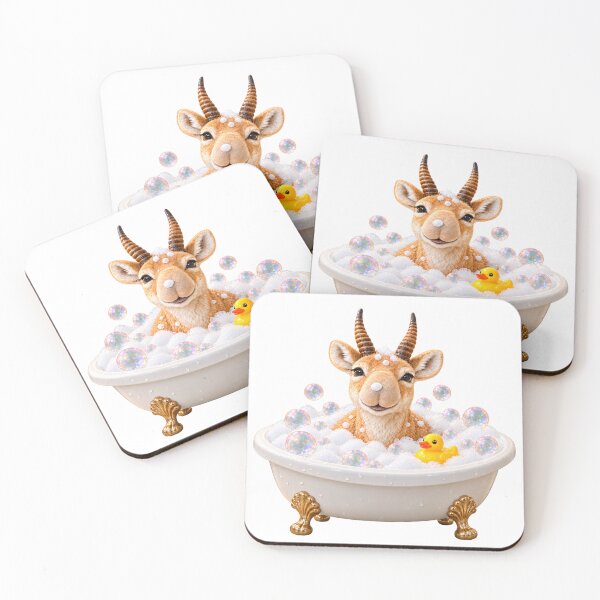 Item preview, Playful Saiga Antelope Bathtub designed and sold by Sillytoe.