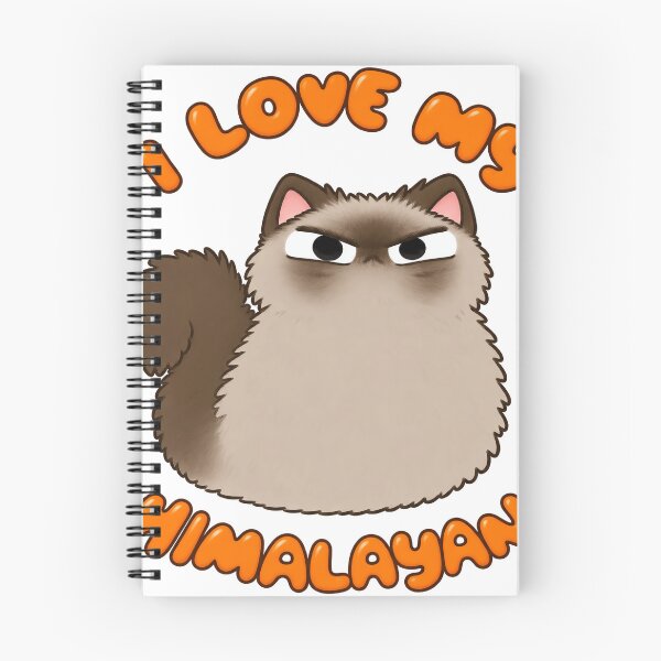 Item preview, I Love My Himalayan Cat Fluffy Cat Illustration designed and sold by treycareynu.
