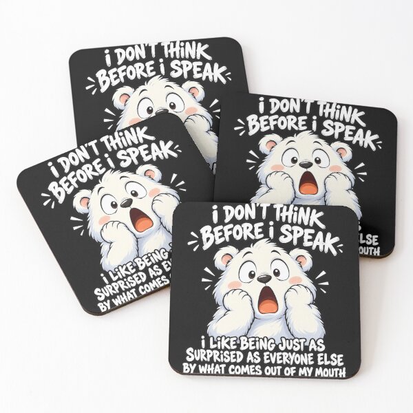 Item preview, Don't Think Before I Speak Bear designed and sold by anapldv.