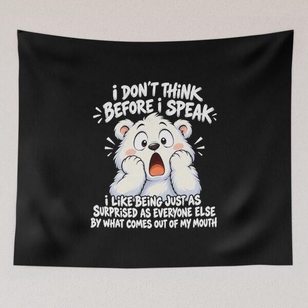 Item preview, Don't Think Before I Speak Bear designed and sold by anapldv.