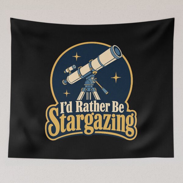 Item preview, I'd Rather Be Stargazing Astronomy Telescope Stargazer Space Lover  designed and sold by Photo-Sphere101.