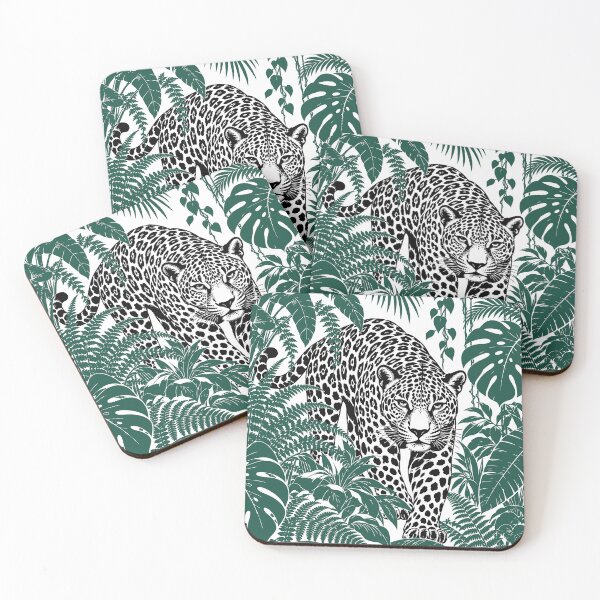 Item preview, Jaguar of the Emerald Jungle · Three-Color Linocut designed and sold by EDAI ART.