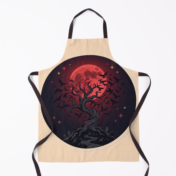Item preview, Spooky Dead Tree Blood Red Moon Halloween Art designed and sold by Fine-Arts-Lab.