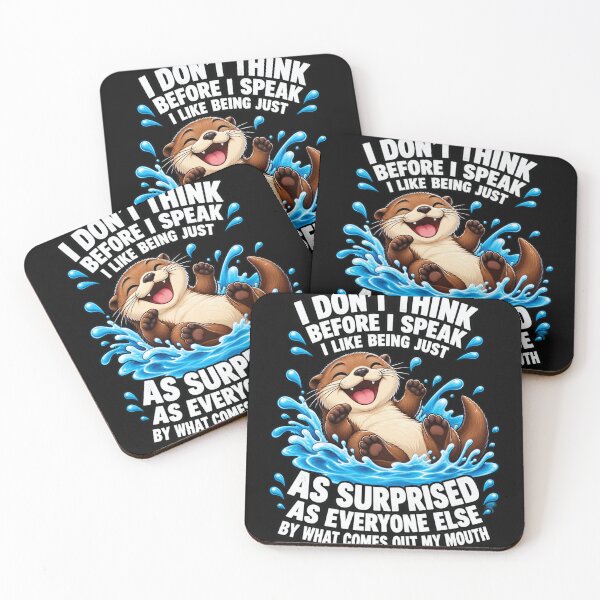 Item preview, Funny Otter Speaking Before Thinking designed and sold by anapldv.