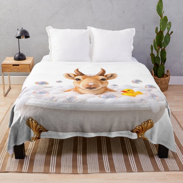 Item preview, Cheerful Saiga Antelope Bathtub designed and sold by Sillytoe.
