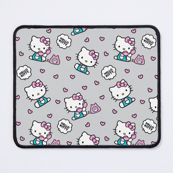 Item preview, Cute Pink Teal Hello Kitty Nature Pattern designed and sold by iloveyourcupid.