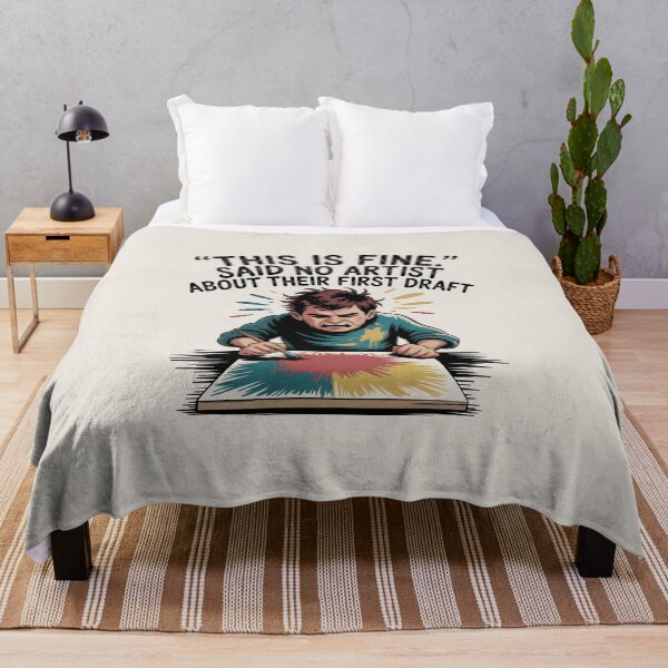 Item preview, This Is Fine – Said No Artist About Their First Draft – Funny Artist Humor Design designed and sold by Jollys-ArtShop.
