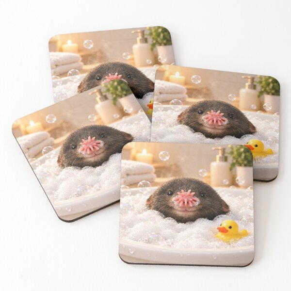 Item preview, Cozy Star Nosed Mole Bubble Bath designed and sold by Sillytoe.