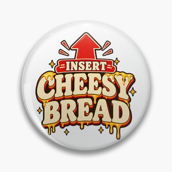 Item preview, Insert Cheesy Bread Funny Foodie Snack Lover Retro designed and sold by Photo-Sphere101.