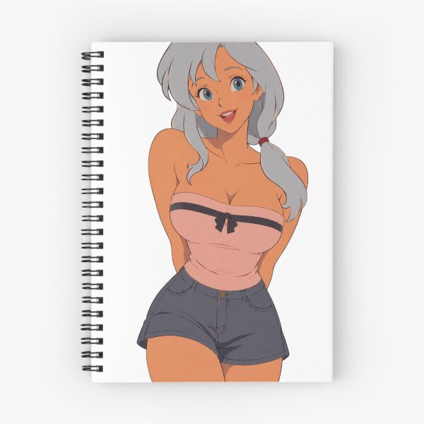 Item preview, Silver-Haired Pin-Up – Retro Cartoon Beauty designed and sold by  Hollow Moon Studios..