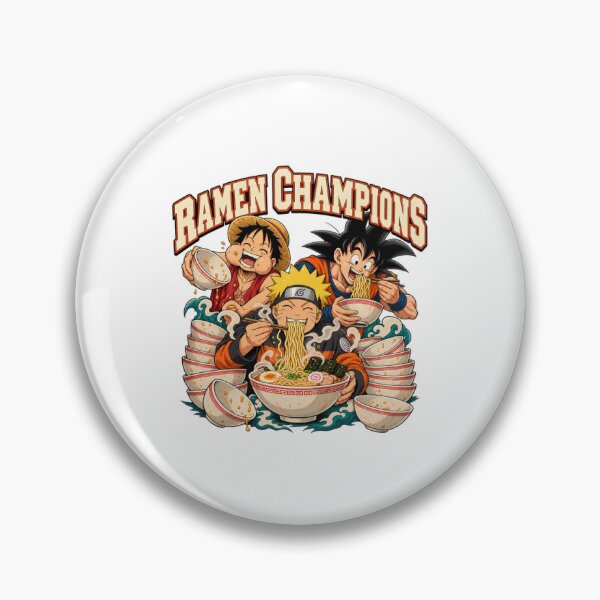 Item preview, Ramen Champions Luffy Naruto and Goku designed and sold by Krasawcew.