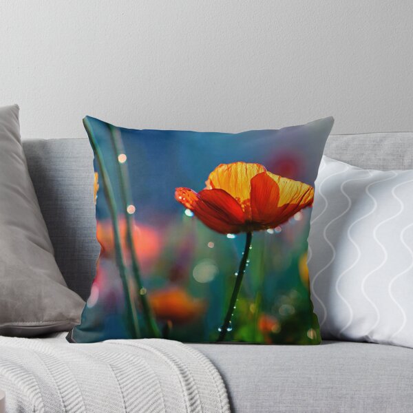 Item preview, Colorful wild poppies blossoms landscape color photographic art print  designed and sold by Jéanpaul  Ferro.
