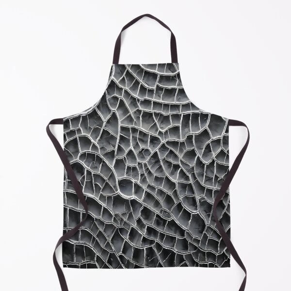 Item preview, Black and White Cracked Texture Abstract Pattern designed and sold by ART BOND.