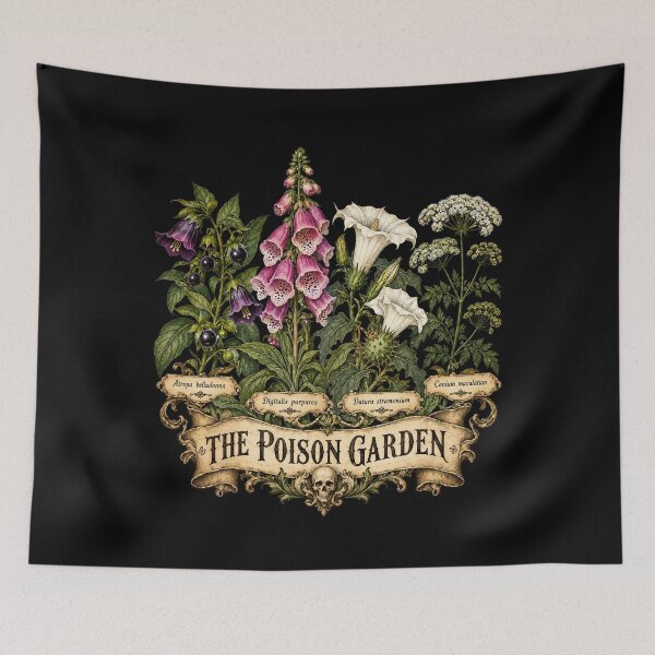 Item preview, The Poison Garden - Vintage Botanical Poisonous Plants Dark Academia designed and sold by Neurospicy Trolls.