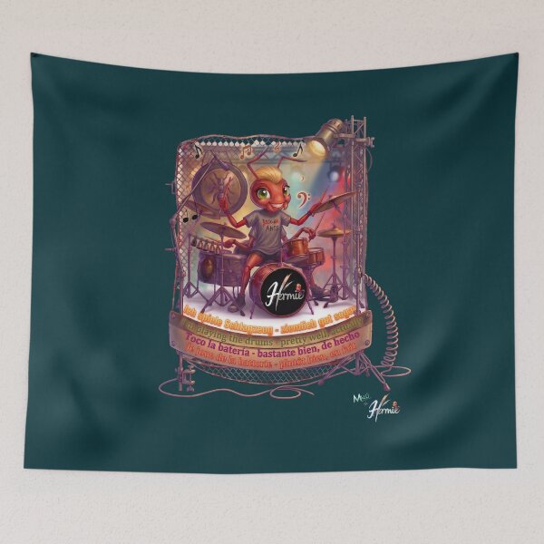 Item preview, Ant MALÚ by HERMIE: Drums Drummer Rock Band Pop Art designed and sold by HERMIE-design.
