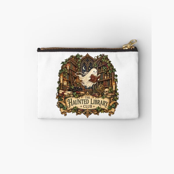Item preview, The Haunted Library Club - Cute Ghost Reading Dark Academia designed and sold by Neurospicy Trolls.