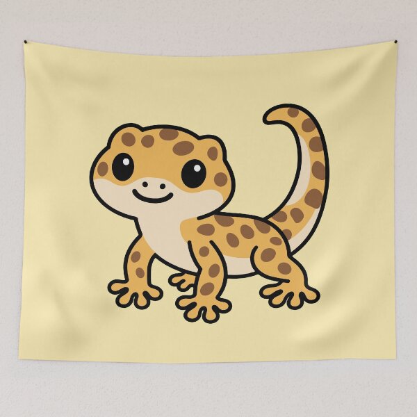 Artikelvorschau, Niedlicher Cartoon-Gecko entworfen und verkauft von WildlifeDoodle.