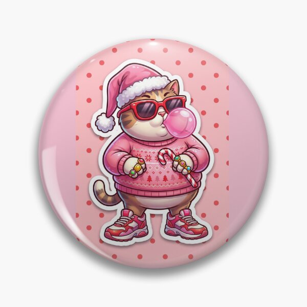 Item preview, Urban cool kitty cat with glasses blowing bubblegum sticker designed and sold by HOODYBUDSTYLES.