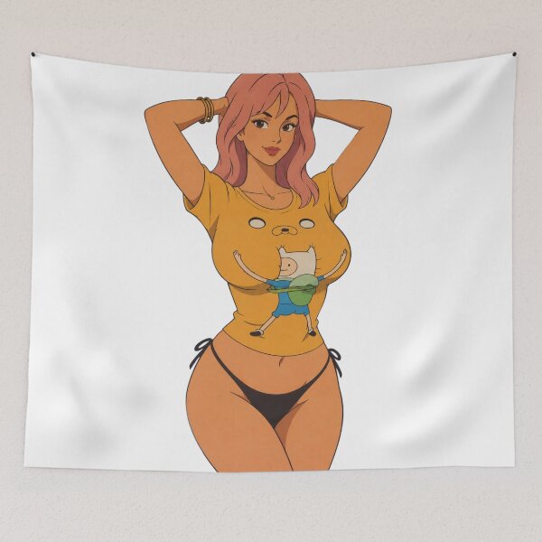 Item preview, Retro Cartoon Pin-Up – Pink Haired Bombshell designed and sold by  Hollow Moon Studios..