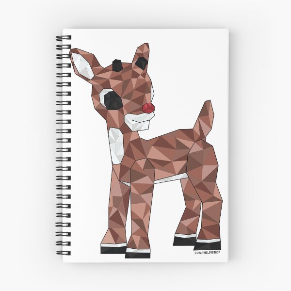 Item preview, Rudolph Reindeer, Crystal Geometric Christmas © GraphicLoveShop designed and sold by Graphic Love Shop.