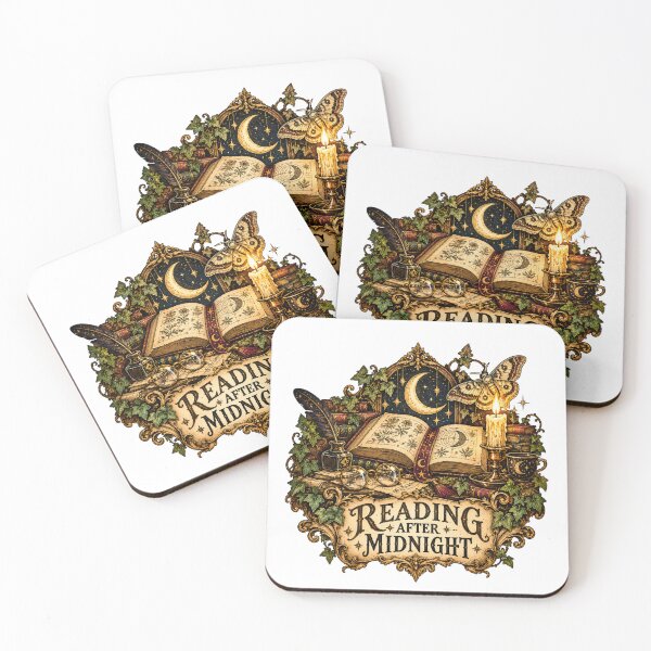 Item preview, Reading After Midnight - Dark Academia Book Lover Design designed and sold by Neurospicy Trolls.