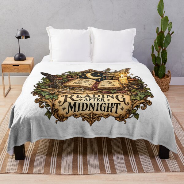 Item preview, Reading After Midnight - Dark Academia Book Lover Design designed and sold by Neurospicy Trolls.