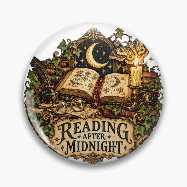 Item preview, Reading After Midnight - Dark Academia Book Lover Design designed and sold by Neurospicy Trolls.