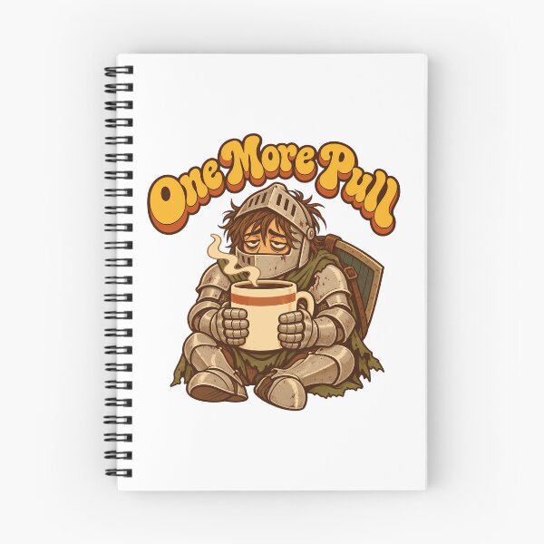 Item preview, One More Pull Tired Knight With Coffee designed and sold by bwanaboards.
