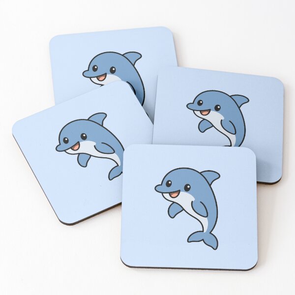 Item preview, Cute Cartoon Dolphin designed and sold by WildlifeDoodle.