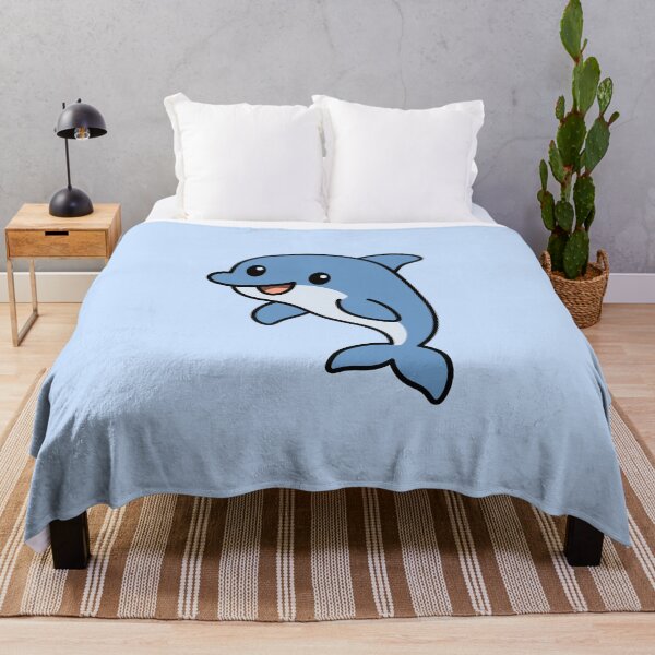 Item preview, Cute Cartoon Dolphin designed and sold by WildlifeDoodle.