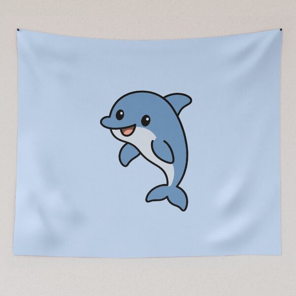 Item preview, Cute Cartoon Dolphin designed and sold by WildlifeDoodle.