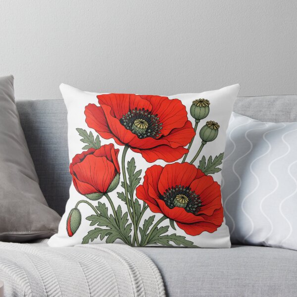 Aperçu de l'œuvre Red Poppy Botanical créée et vendue par victorsuarez.