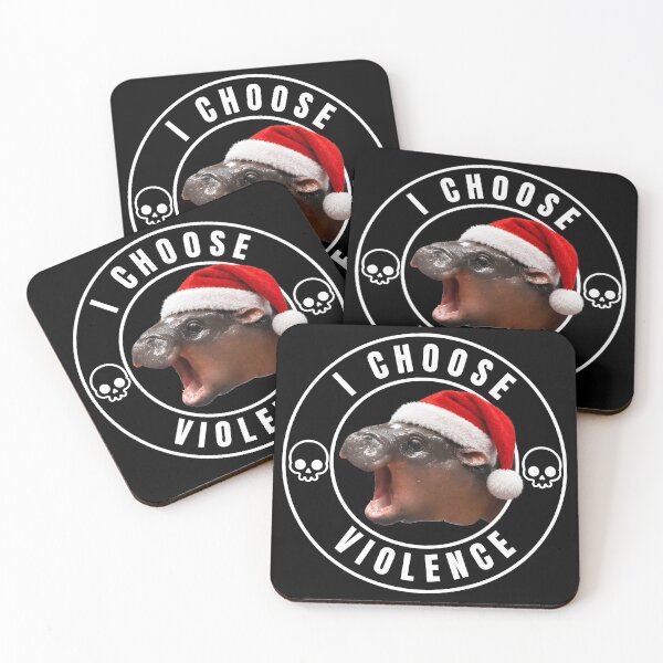 Item preview, I Choose Violence: Moo Deng Christmas Edition designed and sold by andasanc14.