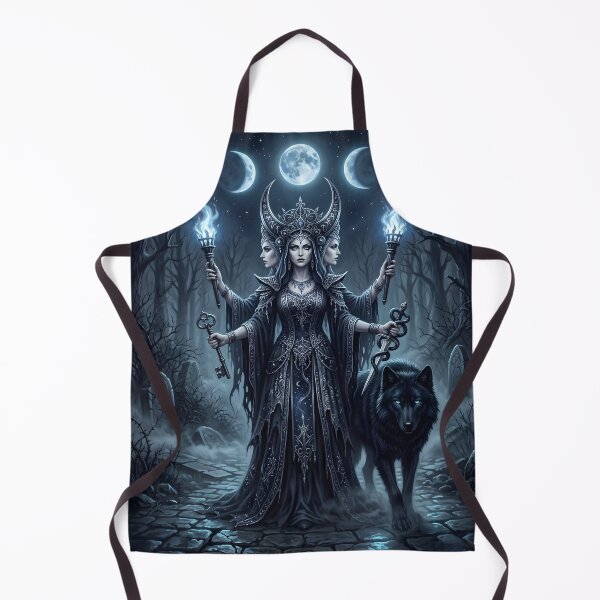 Item preview, Hekate Triple Moon Goddess - Dark Occult Crossroads designed and sold by K-DABRA7.