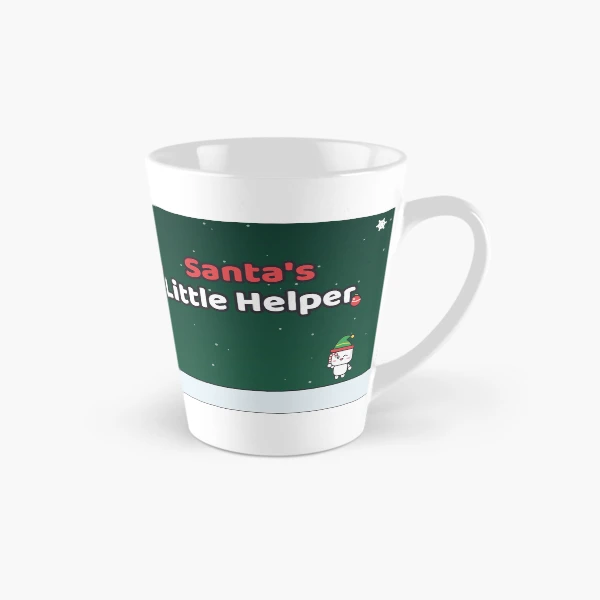 Santa's Little Helper - Cute Christmas Marshmallow Pip with Gift Sack — Classic Mug by BiMood