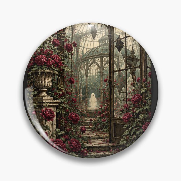 Item preview, The House Still Blooms — Haunted Greenhouse and Gothic Roses designed and sold by plum-ori.
