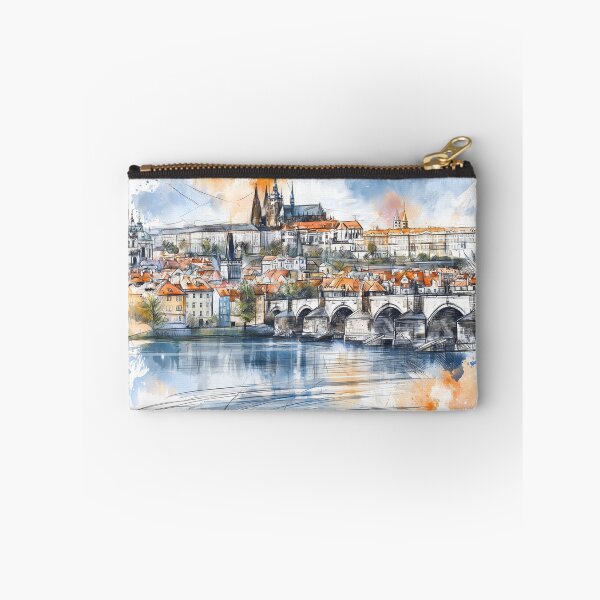 Item preview, Prague Cityscape with Charles Bridge designed and sold by kolonjArt.