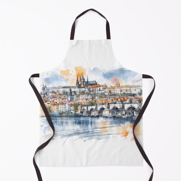 Item preview, Prague Cityscape with Charles Bridge designed and sold by kolonjArt.