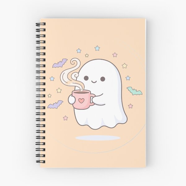 Item preview, Cozy Cute Ghost Drinking Coffee Halloween Art designed and sold by Fine-Arts-Lab.