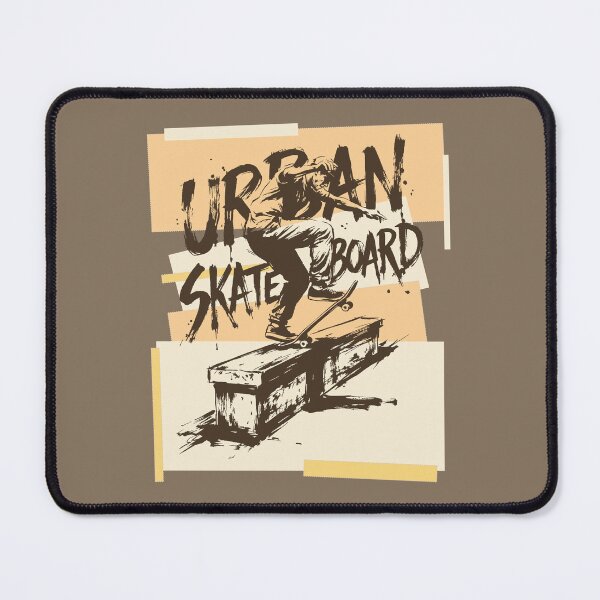 Item preview, Urban Skateboard Ledge Grind Brush Typography Skater Graphic designed and sold by KiwiRider.