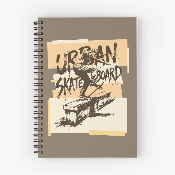 Item preview, Urban Skateboard Ledge Grind Brush Typography Skater Graphic designed and sold by KiwiRider.