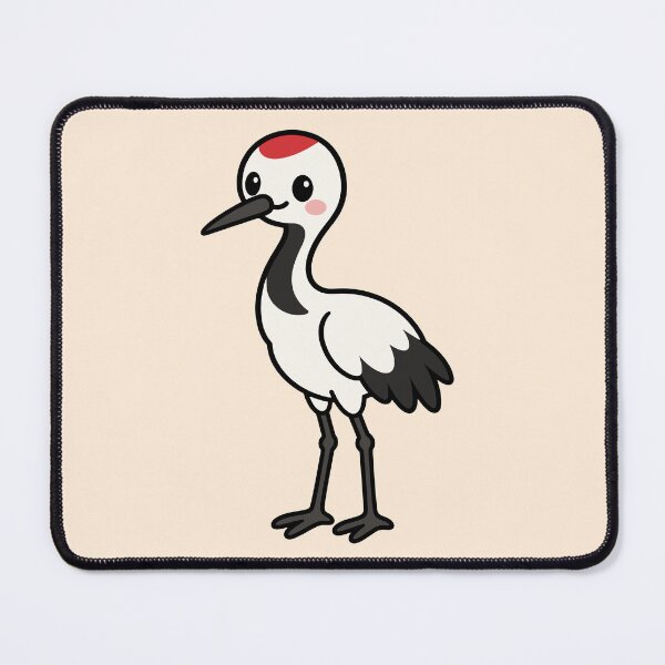 Item preview, Cute Cartoon Crane Bird designed and sold by WildlifeDoodle.