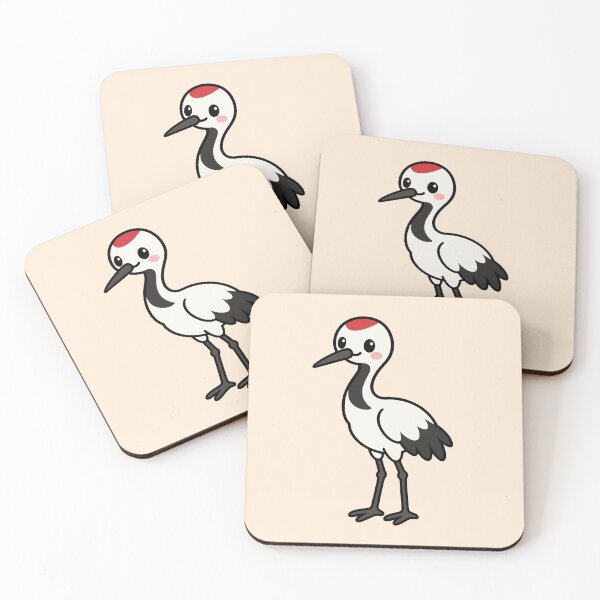 Item preview, Cute Cartoon Crane Bird designed and sold by WildlifeDoodle.