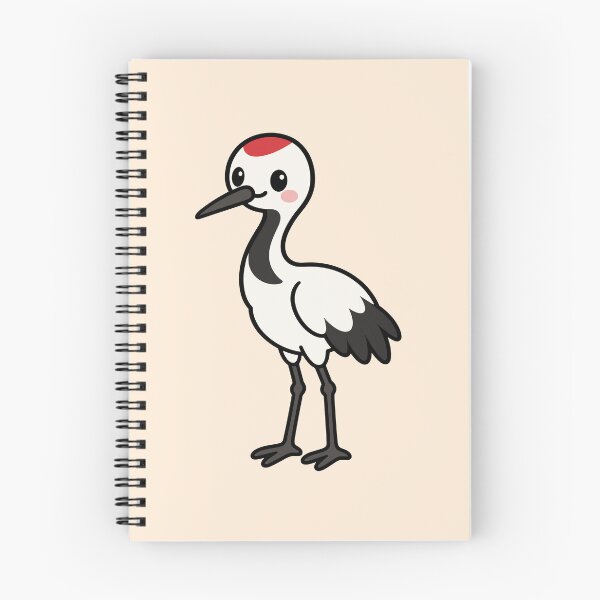 Item preview, Cute Cartoon Crane Bird designed and sold by WildlifeDoodle.