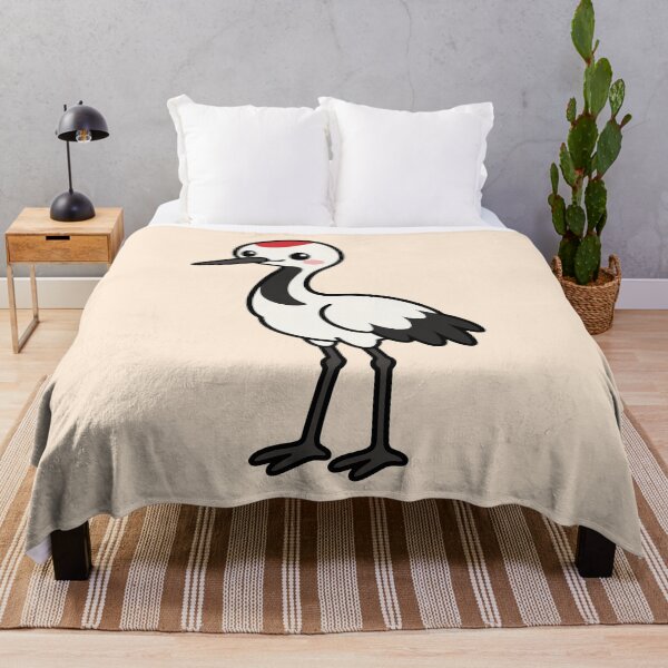 Item preview, Cute Cartoon Crane Bird designed and sold by WildlifeDoodle.