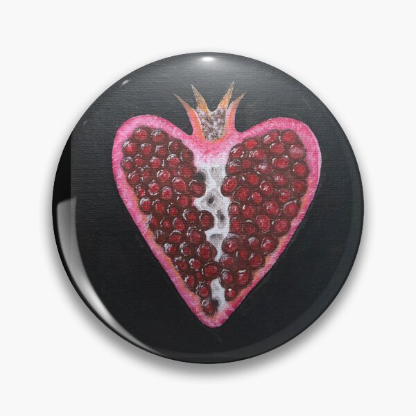 Item preview, Pomegranate Heart - Gothic Botanical Art, Dark Romantic Painting  designed and sold by mothificaart.