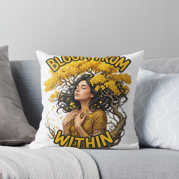 Item preview, Bloom From Within Yellow Floral Woman designed and sold by Adom-Fashon.