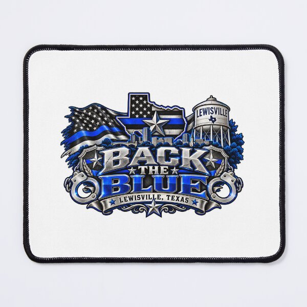 Item preview, Back the blue - Lewisville, Texas designed and sold by RBBeachDesigns.