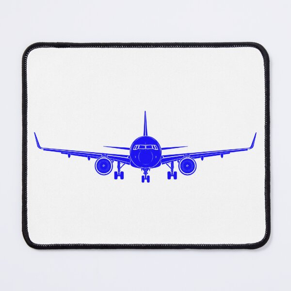 Item preview, Airbus A320 Aircraft Blue Silhouette designed and sold by Aviation Sticker Shop.