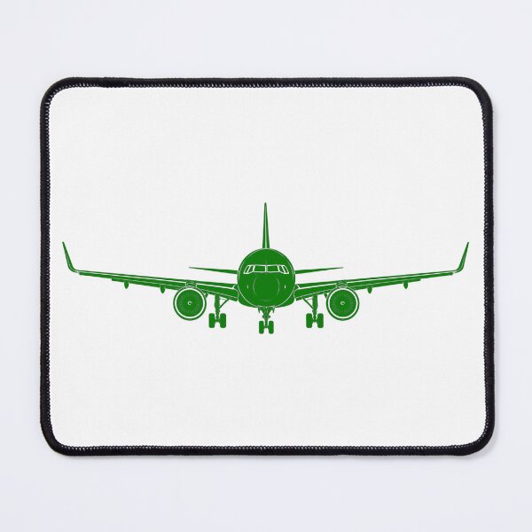 Item preview, Airbus A320 Aircraft Green Silhouette designed and sold by Aviation Sticker Shop.